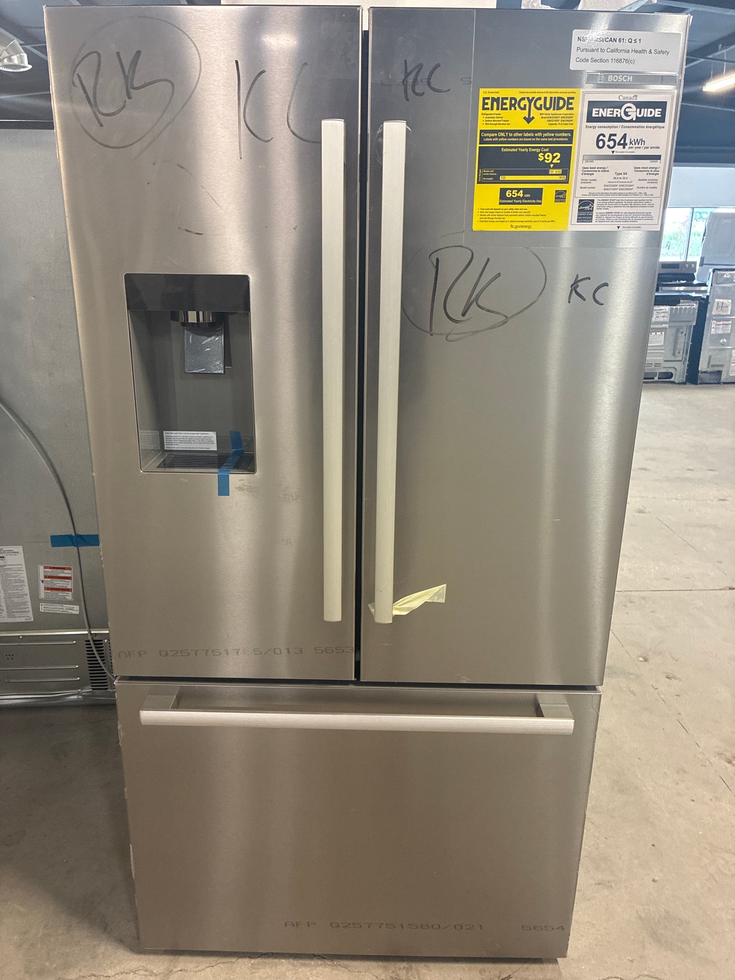 Bosch 21.6 cu. ft. Counter Depth French Door Refrigerator - Stainless Steel