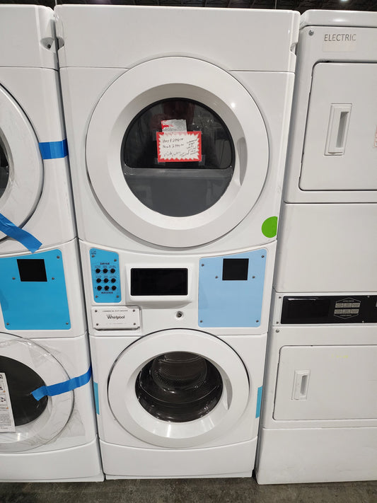 Whirlpool 27" Commercial Electric Stack Washer/Dryer, Non-Vend (CET9100GQ)