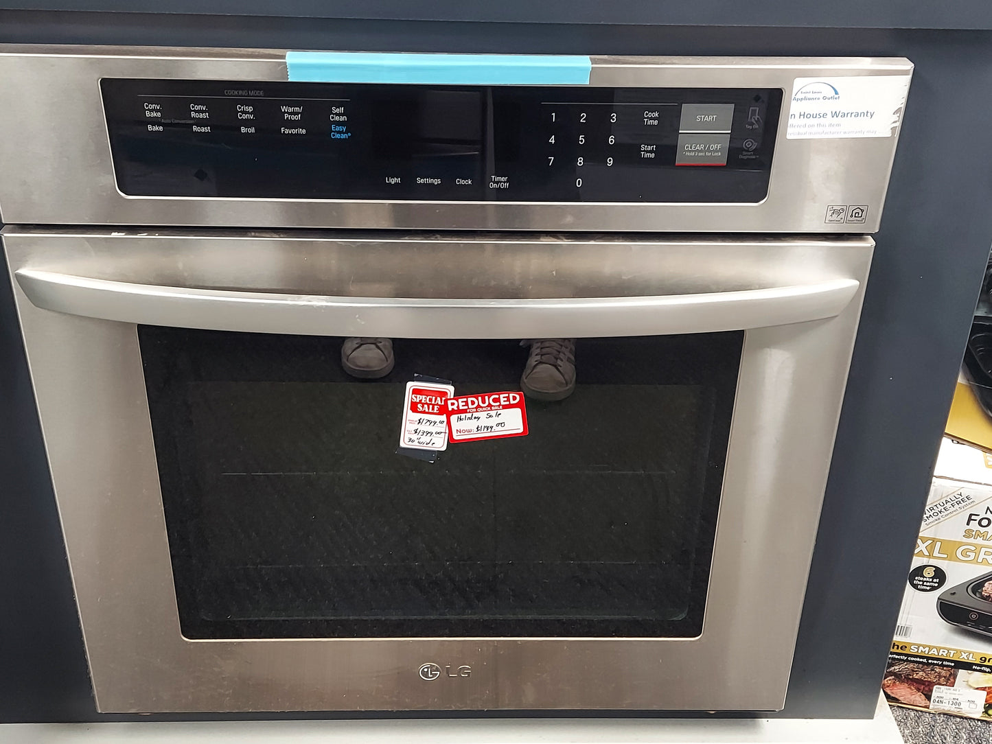 LG (LWS3063ST) 30 Inch Single Electric Wall Oven with Convection