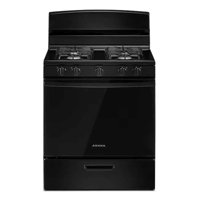 AGR6303MMB Amana - 5.1 Cu. Ft. Freestanding Gas Range with Bake Assist Temps - Black