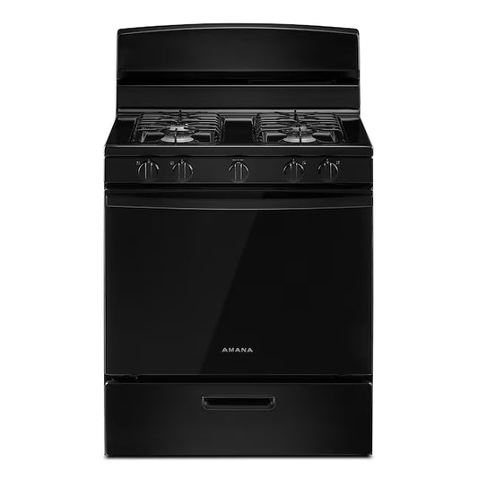 AGR6303MMB Amana - 5.1 Cu. Ft. Freestanding Gas Range with Bake Assist Temps - Black