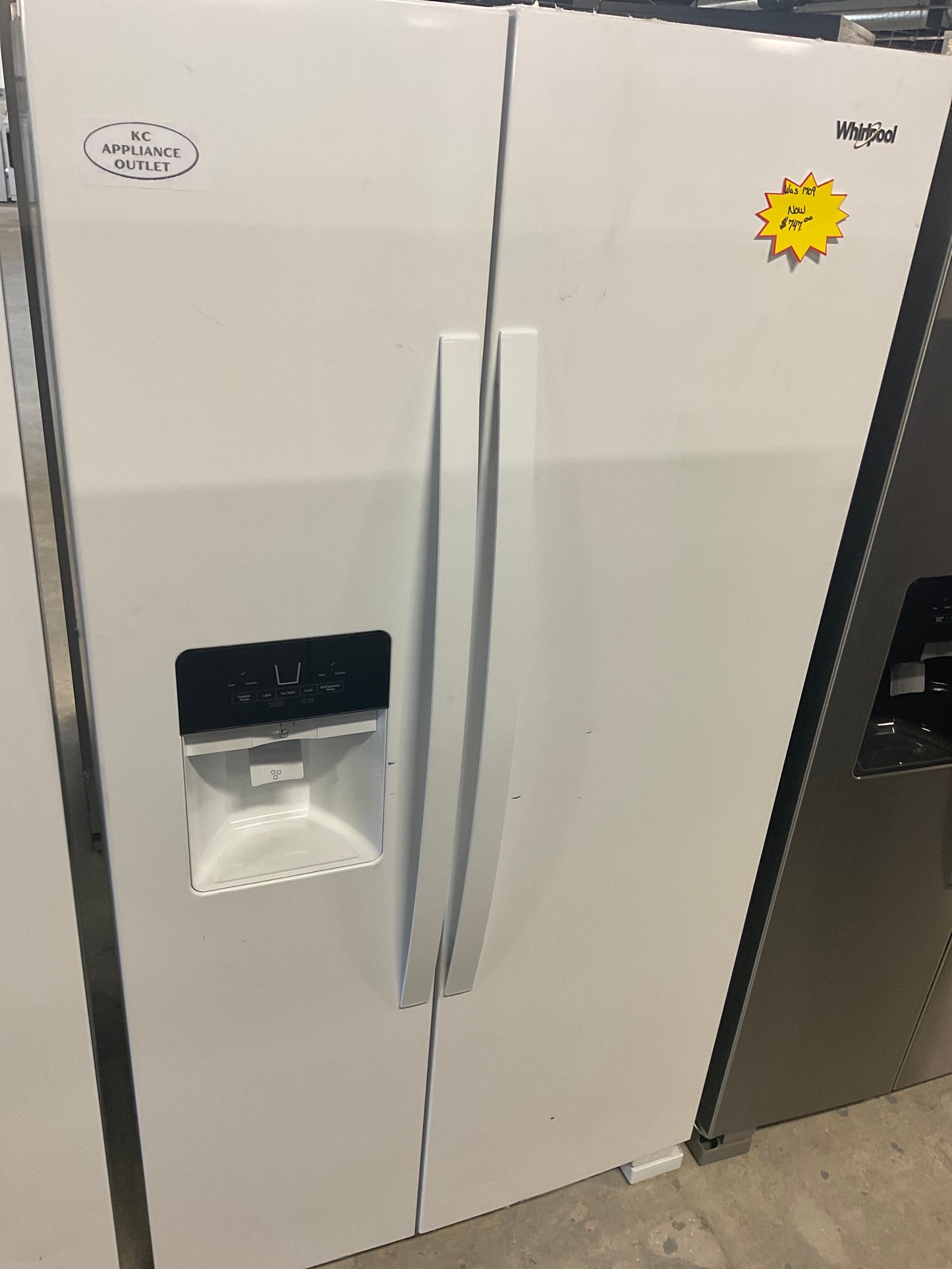RED TAG DEAL! Whirlpool 36-inch Wide Side-by-Side Refrigerator - 25 cu. ft. WRS325SDH(Z/W/B/V)