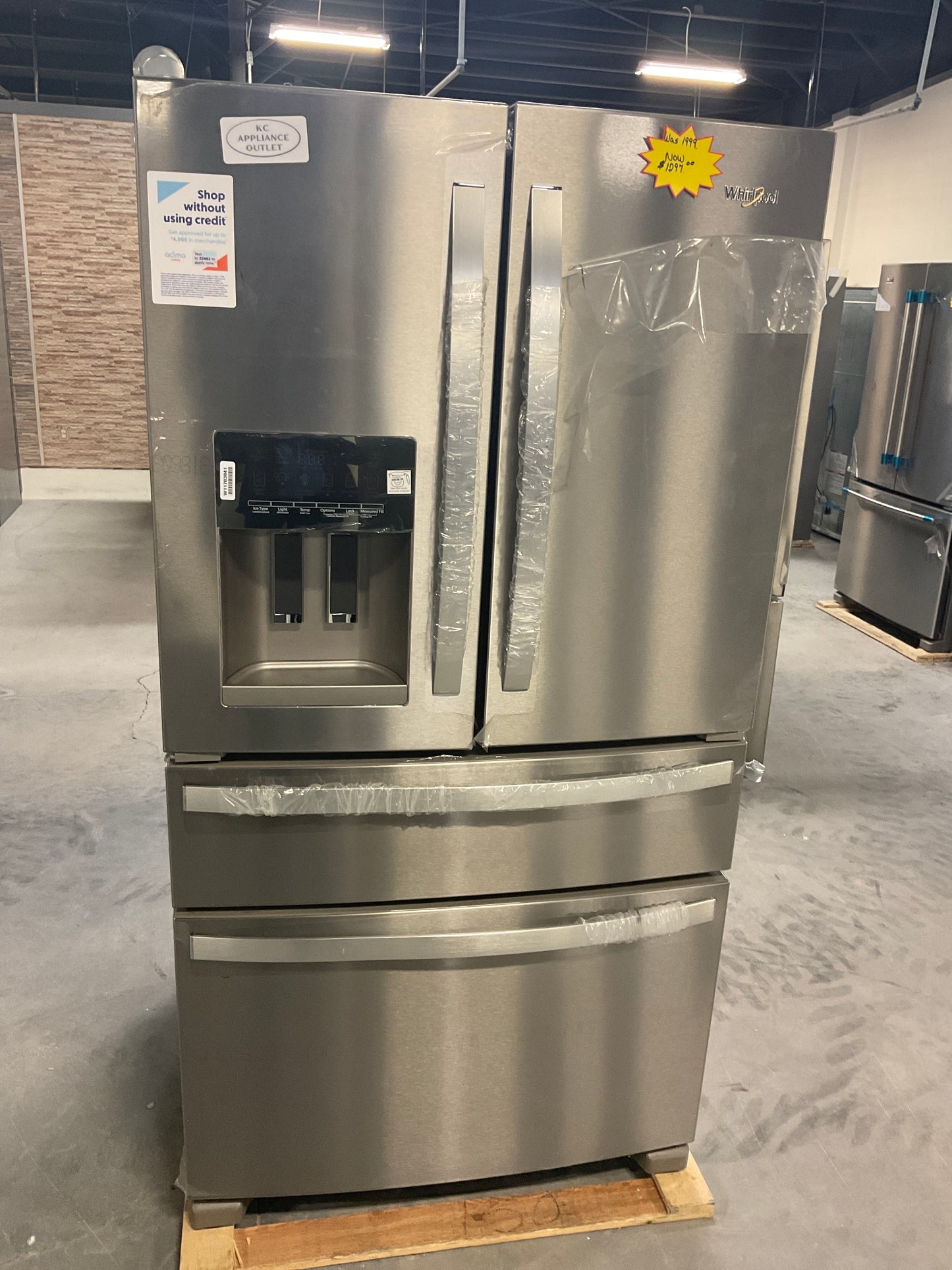 Whirlpool WRX986SIHZ 36 Inch 4-Door French Door Refrigerator | KC Appliance Outlet