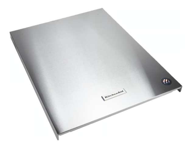 KitchenAid OEM Dishwasher Door Outer Panel (Stainless) (replaces W10847243, W10872619) W10900374