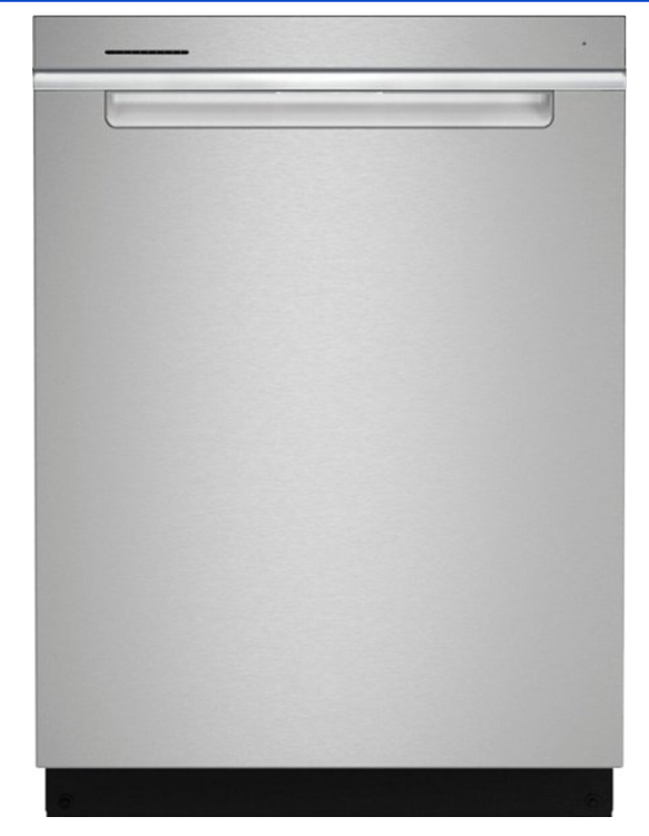 WDTA50SAKZ Whirlpool - 24" Top Control Built-In Stainless Steel Tub Dishwasher with 3rd Rack, FingerPrint Resistant, and 47 dBA - Stainless steel