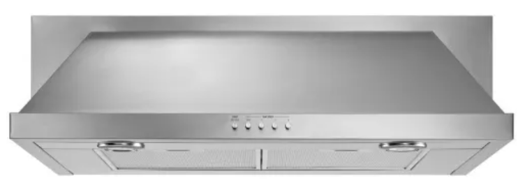 Whirlpool UXT5536AAS 36 Inch Under Cabinet Range Hood with 3-Speed/400 CFM Blower