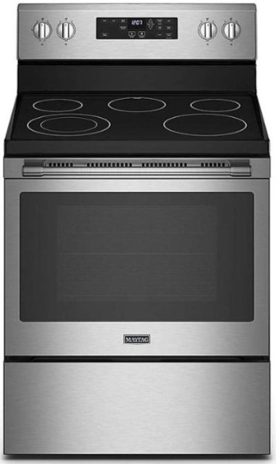 Maytag - 5.3 Cu. Ft. Electric Range - Stainless steel MER4600LS