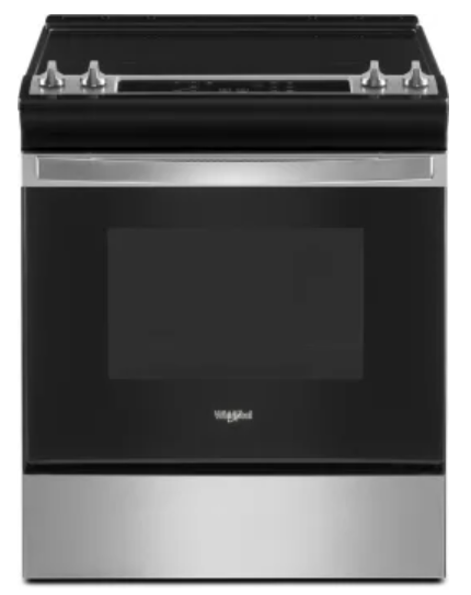 Whirlpool WEE515SALS 34" Tall Slide-In Electric Range in Stainless Steel