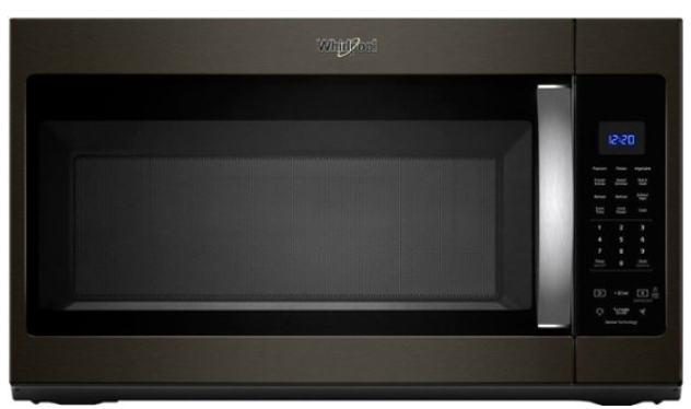Whirlpool 1000W Microwave Hood Combo - 1.9 cu ft - Black Stainless Steel- WMH32519HV