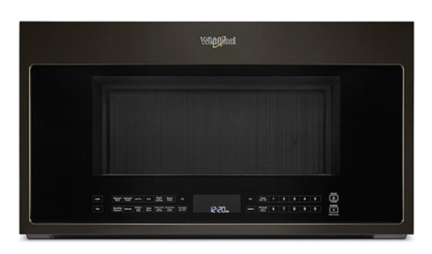 Whirlpool - 1.9 Cu. Ft. Convection Over-the-Range Microwave with Air Fry Mode - Black Stainless Steel WMH78519LV