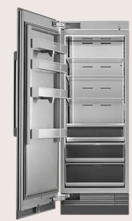 Dacor Contemporary DRZ30980LAP 30 Inch Panel Ready Freezer Column with Push-to-Open™ Door Assist, SteelCool™ Interior, Dual Icemaker, Power Freeze, Tempered Spill-Proof Shelving, ENERGY STAR® and 17.6 cu. ft. Capacity: Left Hinge