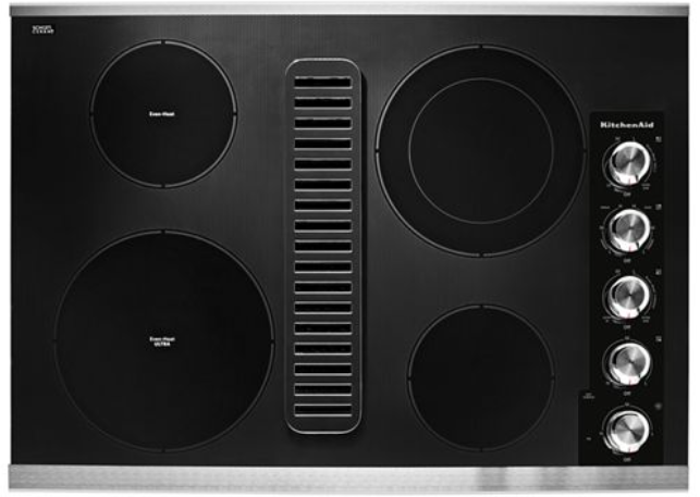KitchenAid - 30" Electric Cooktop - Stainless Steel KCED600GSS