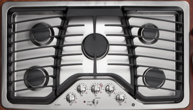 GE Profile™ Series 36" Built-In Gas Cooktop PGP976SETSS