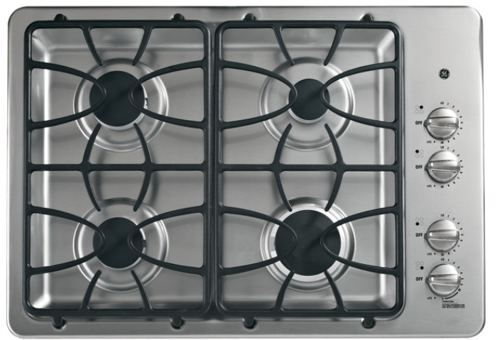 GE® 30" Built-In Gas Cooktop JGP333SETSS