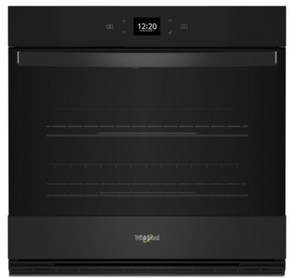 Whirlpool 5.0 Cu. Ft. Single Wall Oven with Air Fry When Connected WOES5030LB