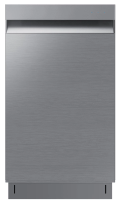Samsung - 18" Compact Top Control Built-in Dishwasher with Stainless Steel Tub, 46 dBA - Stainless Steel DW50T6060US