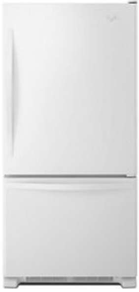 Whirlpool 30 Inch Bottom-Freezer Refrigerator with 18.5 cu. ft. Capacity WRB329DMB(W/M)
