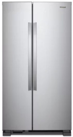 Whirlpool 33 Inch Freestanding Side by Side Refrigerator with 21.72 Cu. Ft. Total Capacity WRS312SNH(B/M/W)