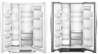 Whirlpool 36 Inch Freestanding Side by Side Refrigerator with 25.07 Cu. Ft. Total Capacity WRS315SNH(M/W)