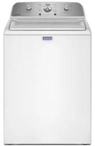 Maytag MTW4200SW 27 Inch Top Load Washer with 4.3 cu ft. Capacity, 10 Wash Cycles, 5 Temperature Settings, Deep Fill Option, Quick Wash Cycle, and Power™ Impeller