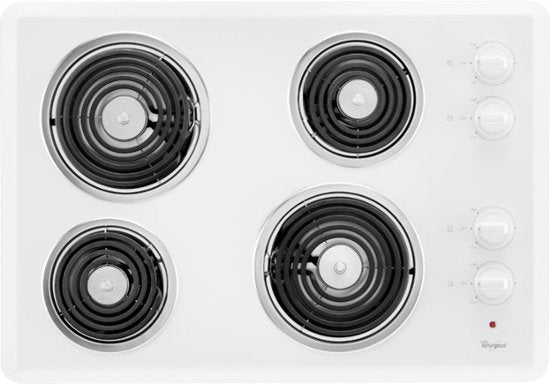 Whirlpool - 30" Built-In Electric Cooktop - White - WCC31430AW