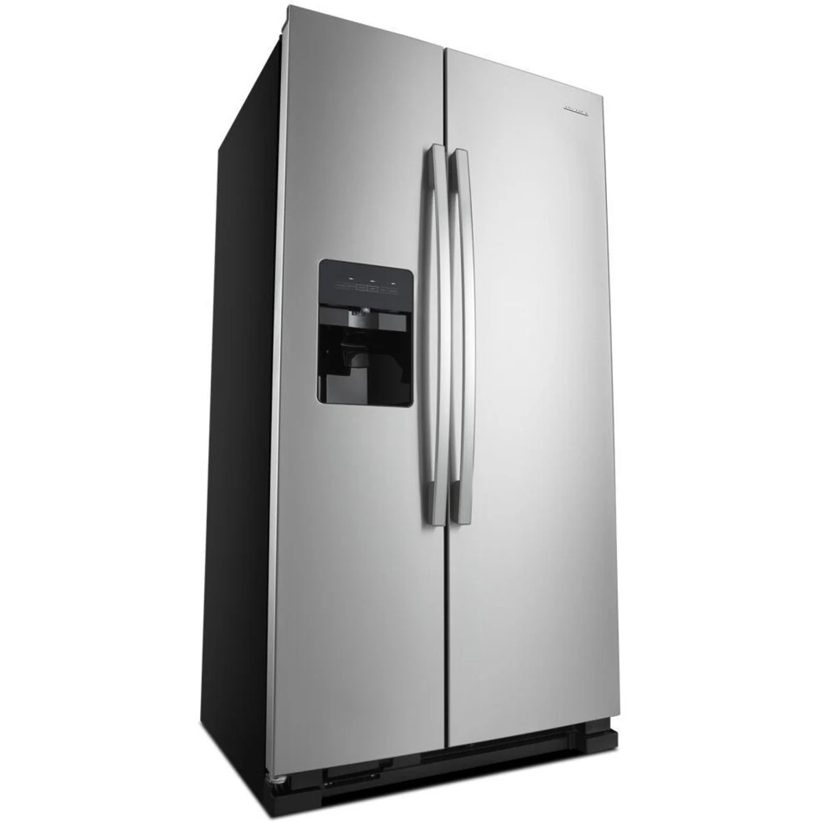 Amana ASI2175GRS 33 Inch Freestanding Side by Side Refrigerator with 21.41 Cu. Ft. Total Capacity, External Ice/Water Dispenser, EveryDrop™ Water Filter: Black-on-Stainless