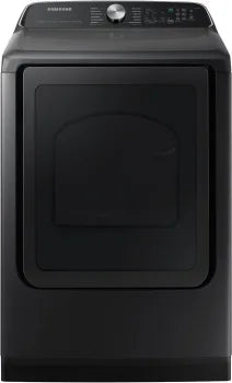 Samsung DVG55CG7100V 27 Inch Smart Gas Dryer with 7.4 cu ft Capacity, Steam Sanitize, Sensor Dry: Brushed Black