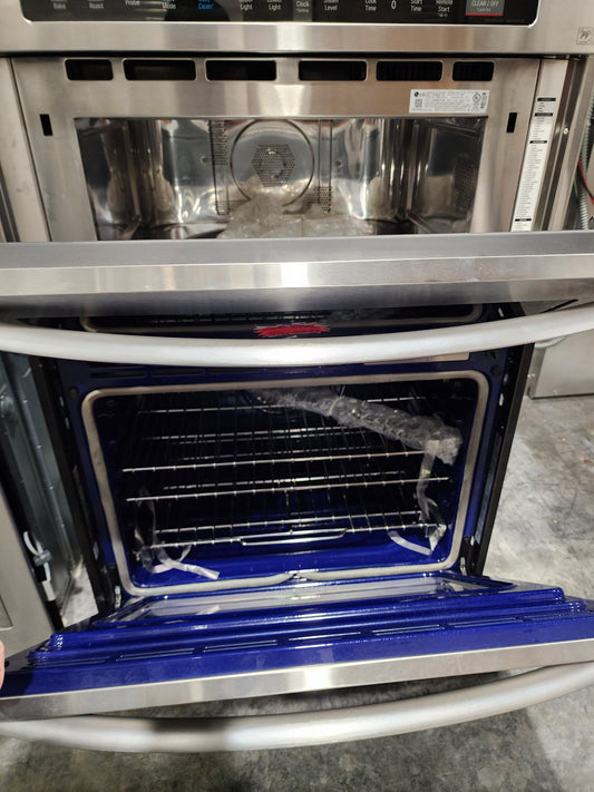 LG - 30" Built-In Electric Convection Smart Combination Wall Oven with Microwave and Infrared Heating - Stainless steel LWC3063ST