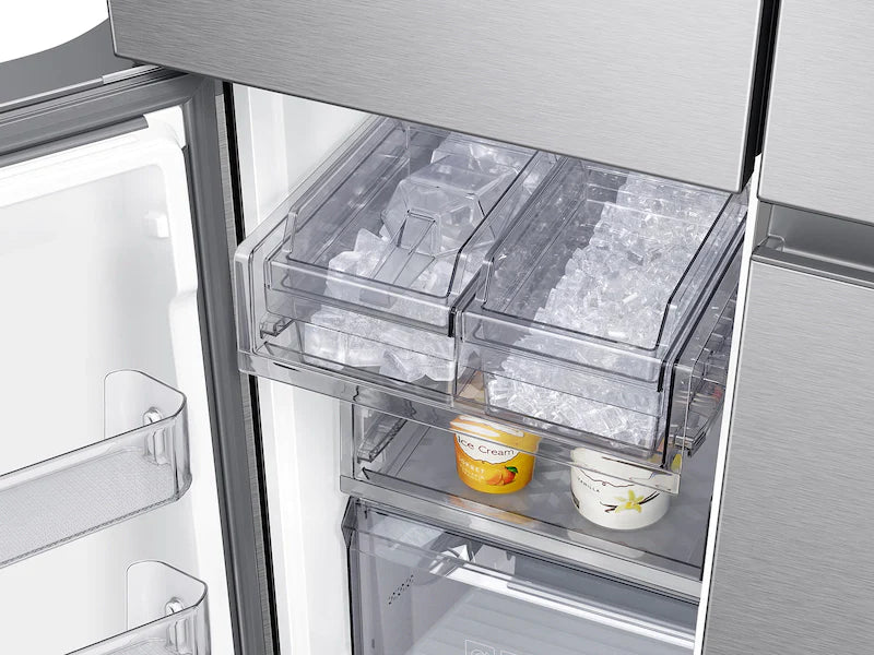 Samsung 23 cu. ft. Smart Counter Depth BESPOKE 4-Door Flex Refrigerator with Customizable Panel Colors (RF23A9675AP)