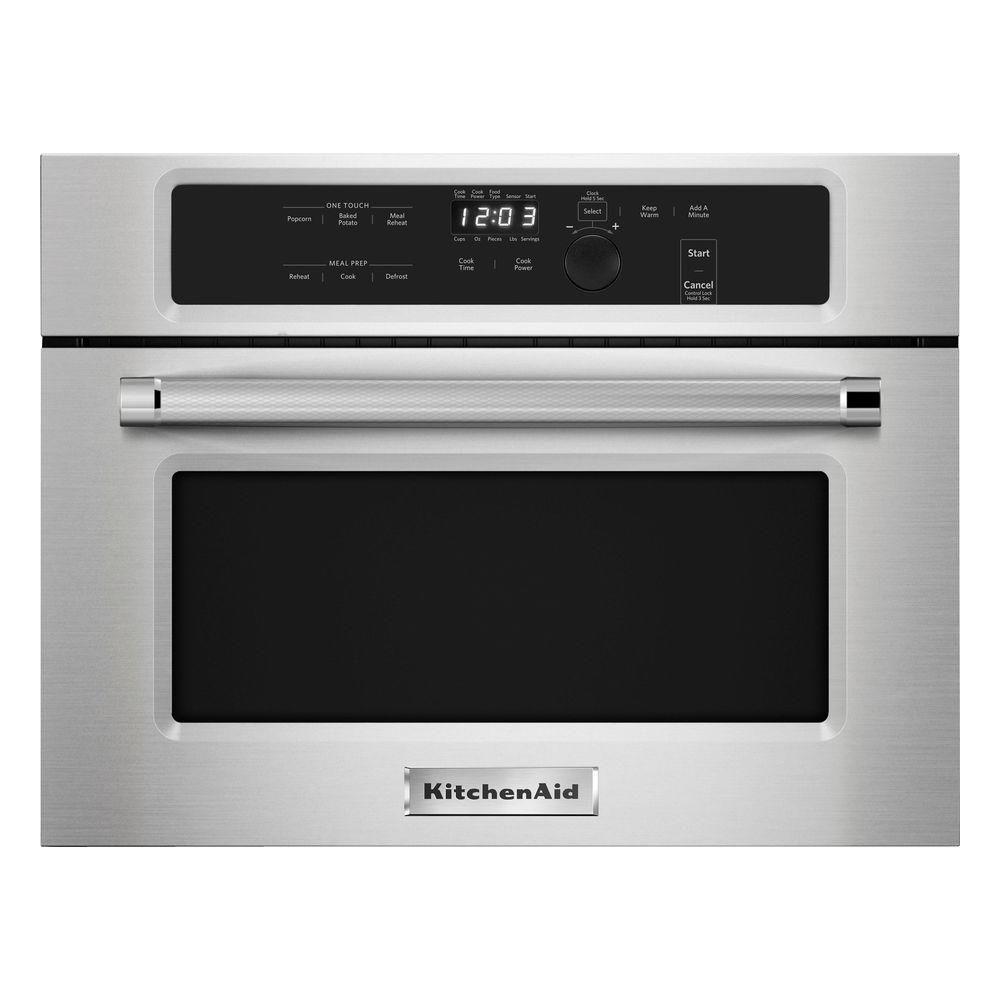 KitchenAid 1000W Built-In Microwave - 1.4 cu ft - Stainless Steel - KMBS104ESS