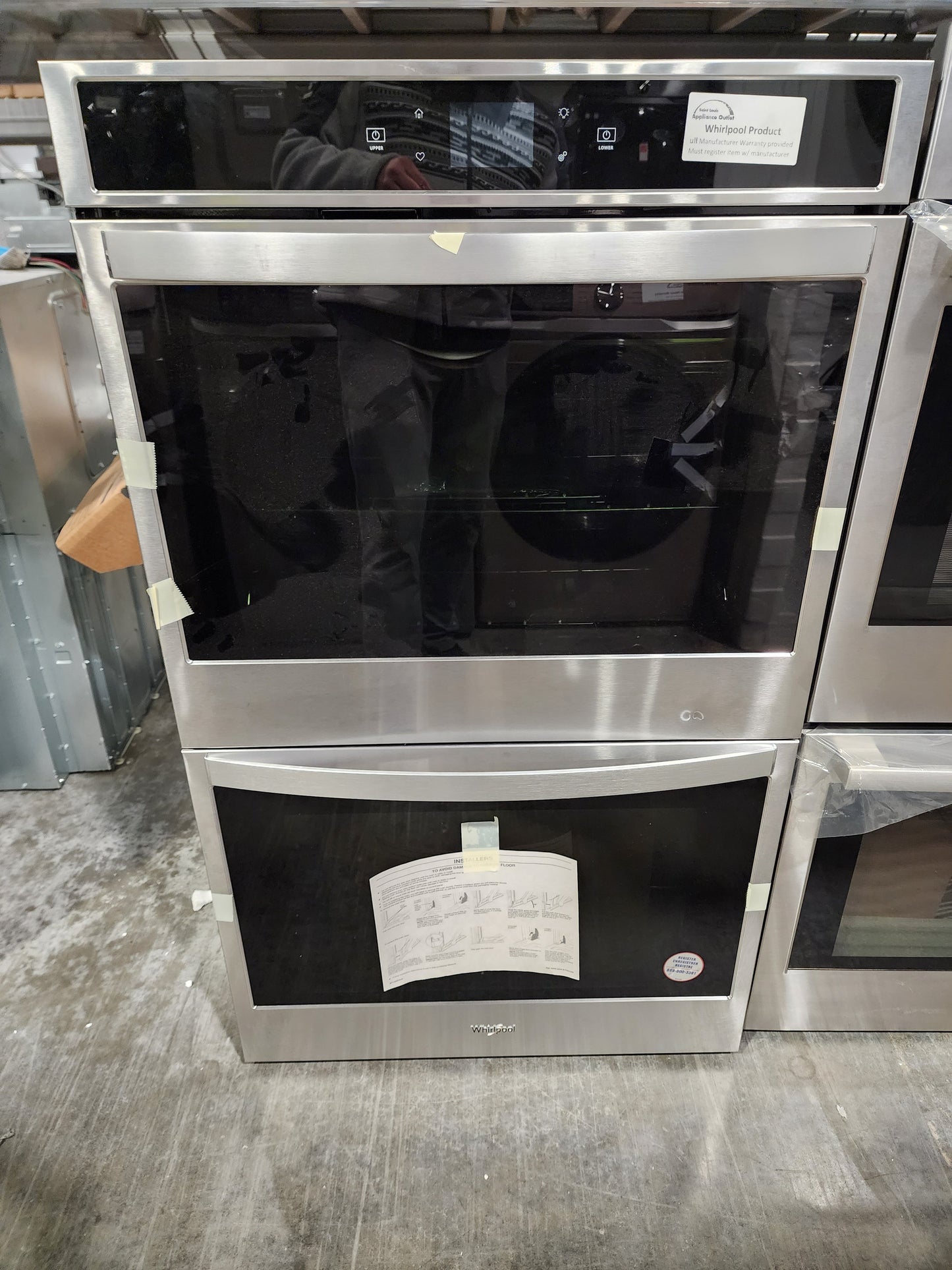 Whirlpool Smart Double Electric Wall Oven Stainless Steel - WOD51EC0HS