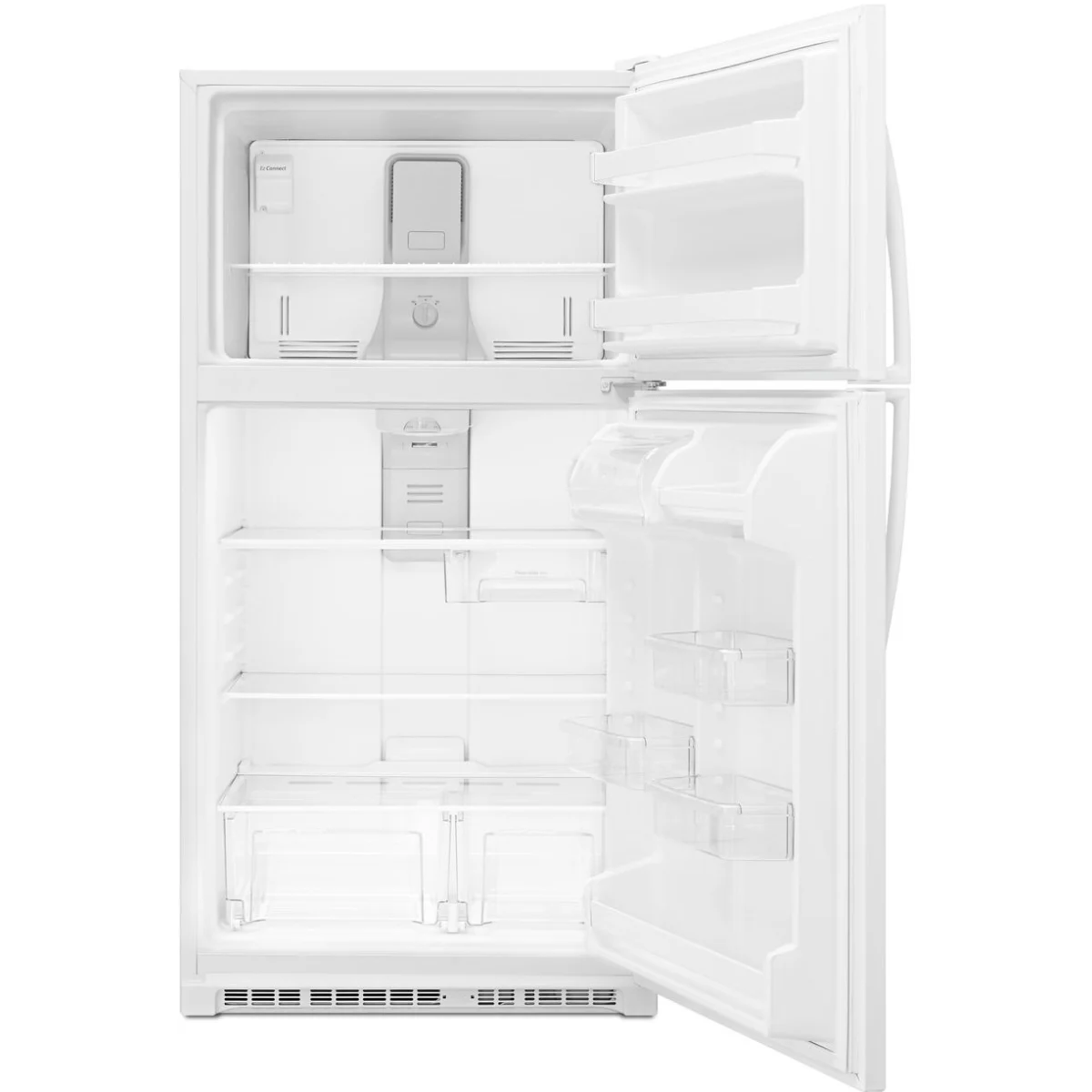 Whirlpool WRT311FZDW 33 Inch Top Freezer Refrigerator with 20.5 Cu. Ft. Total Capacity. EZ Connect Ice Maker Kit Compatible, and ADA Compliant: White