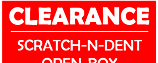 Shop Our Clearance and Scratch and Dent Aisle for Huge Savings