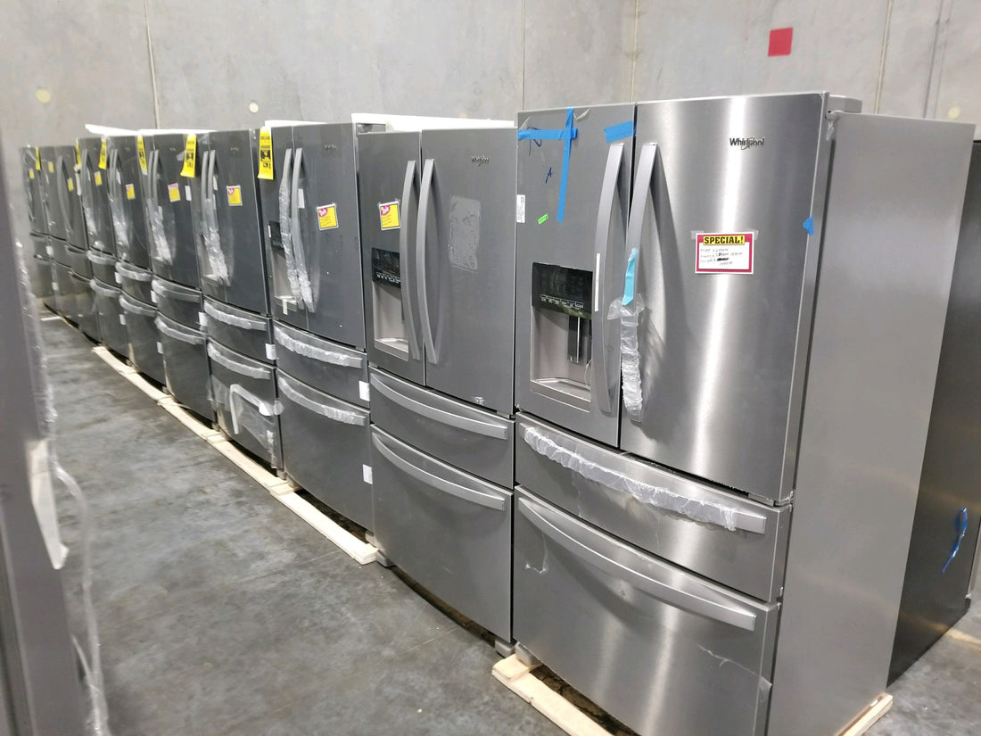 Scratch and dent refrigerators with invisible cosmetic damage