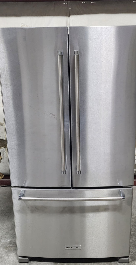 KitchenAid KRFF305ESS/R 36 Inch Freestanding French Door Refrigerator with 25.2 cu. ft. Capacity