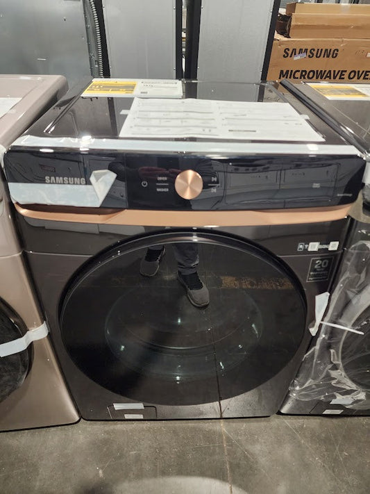 Samsung 4.6 cu. ft. Large Capacity AI Smart Dial Front Load Washer with Auto Dispense and Super Speed Wash in Brushed Black WF46BG6500AV