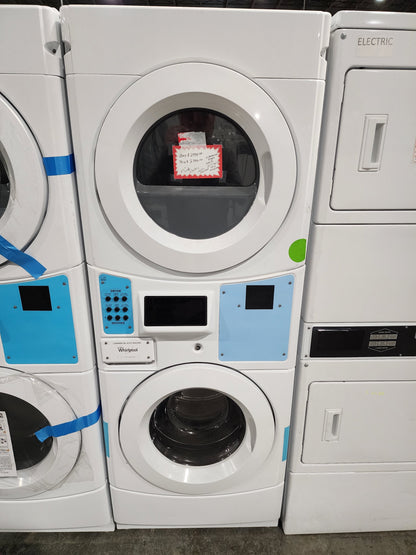 Whirlpool 27" Commercial Electric Stack Washer/Dryer, Non-Vend (CET9100GQ)