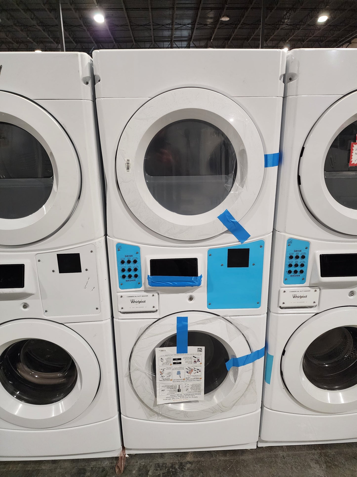 Whirlpool 27" Commercial Electric Stack Washer/Dryer, Non-Vend (CET9100GQ)