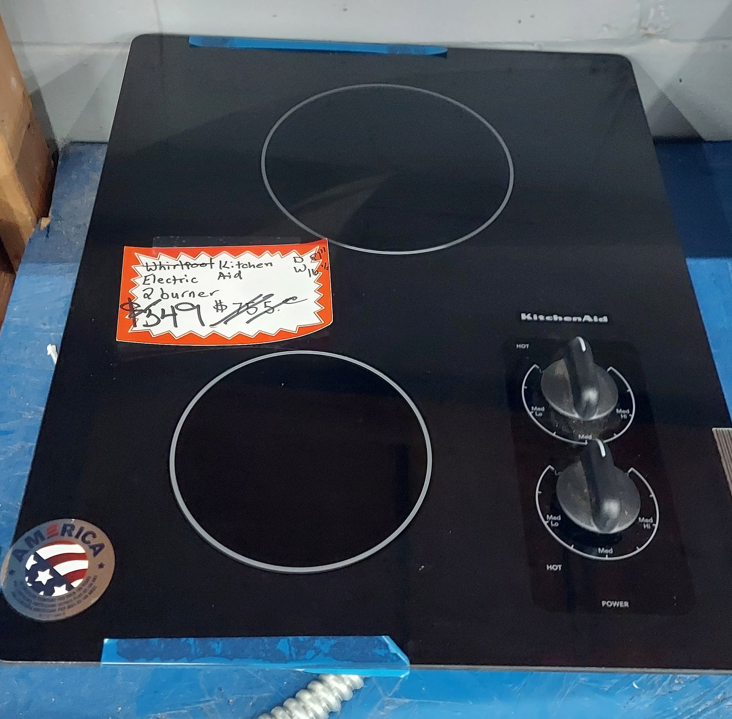 KitchenAid Architect Series II (KECC056RBL) 15 Inch Electric Cooktop with 2 Elements