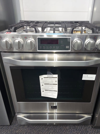 LG Studio (LSSG3017ST) 30 Inch Slide-In Gas Smart Range with 5 Sealed Burners, 6.3 cu. ft. Oven Capacity