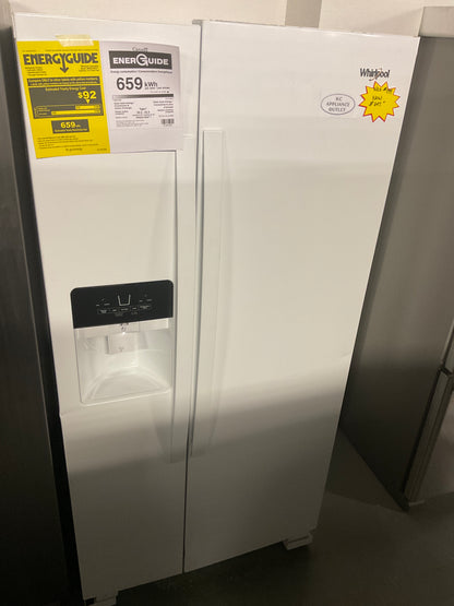 Whirlpool 33 Inch Freestanding Side by Side Refrigerator with 21.4 Cu. Ft. Total Capacity WRS321SDH(V/B/Z/W)