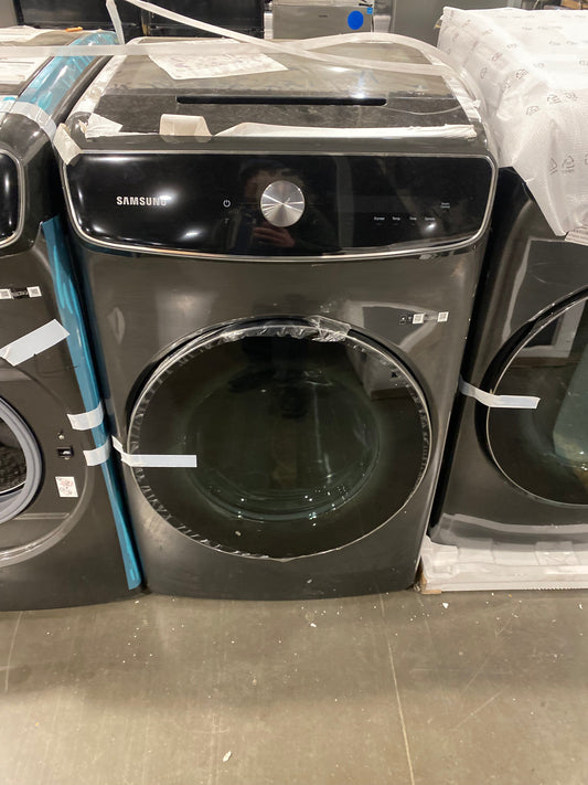 Samsung FlexDry Front & top separate loading Electric Dryer With Steam - Black stainless Steel - DVE60A9900V
