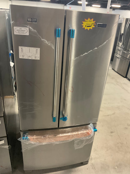 Maytag MRFF5033PZ 33 Inch Freestanding French Door Refrigerator with 22.1 cu. ft. Total Capacity