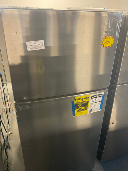 Whirlpool - 19.2 Cu. Ft. Top-Freezer Refrigerator WRT549SZDM