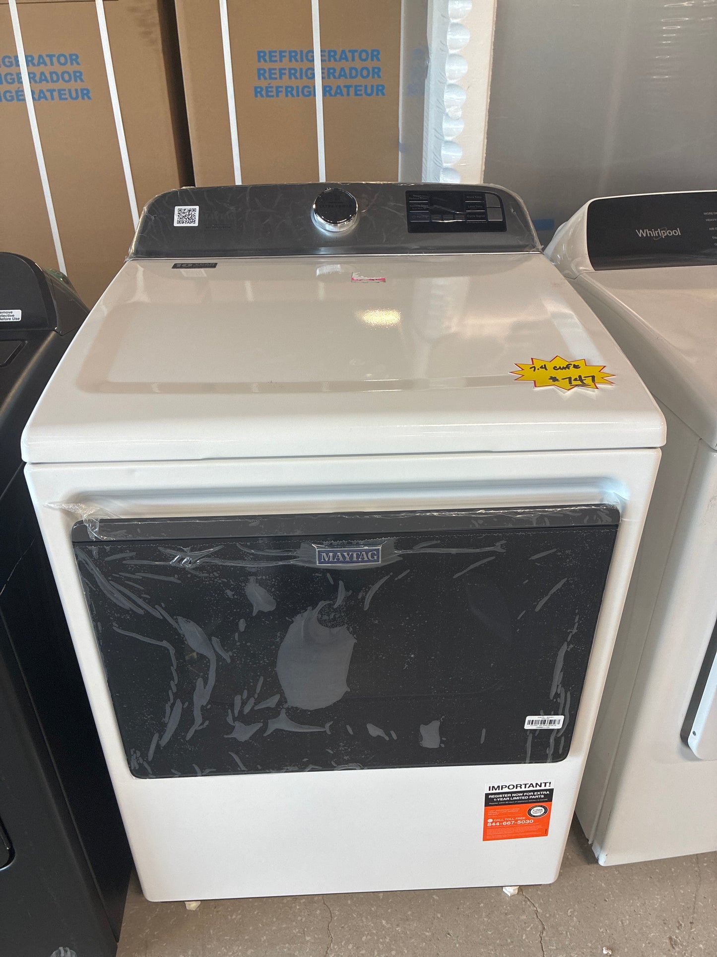 Maytag MED7205RW 27 Inch Electric Smart Top Load Dryer