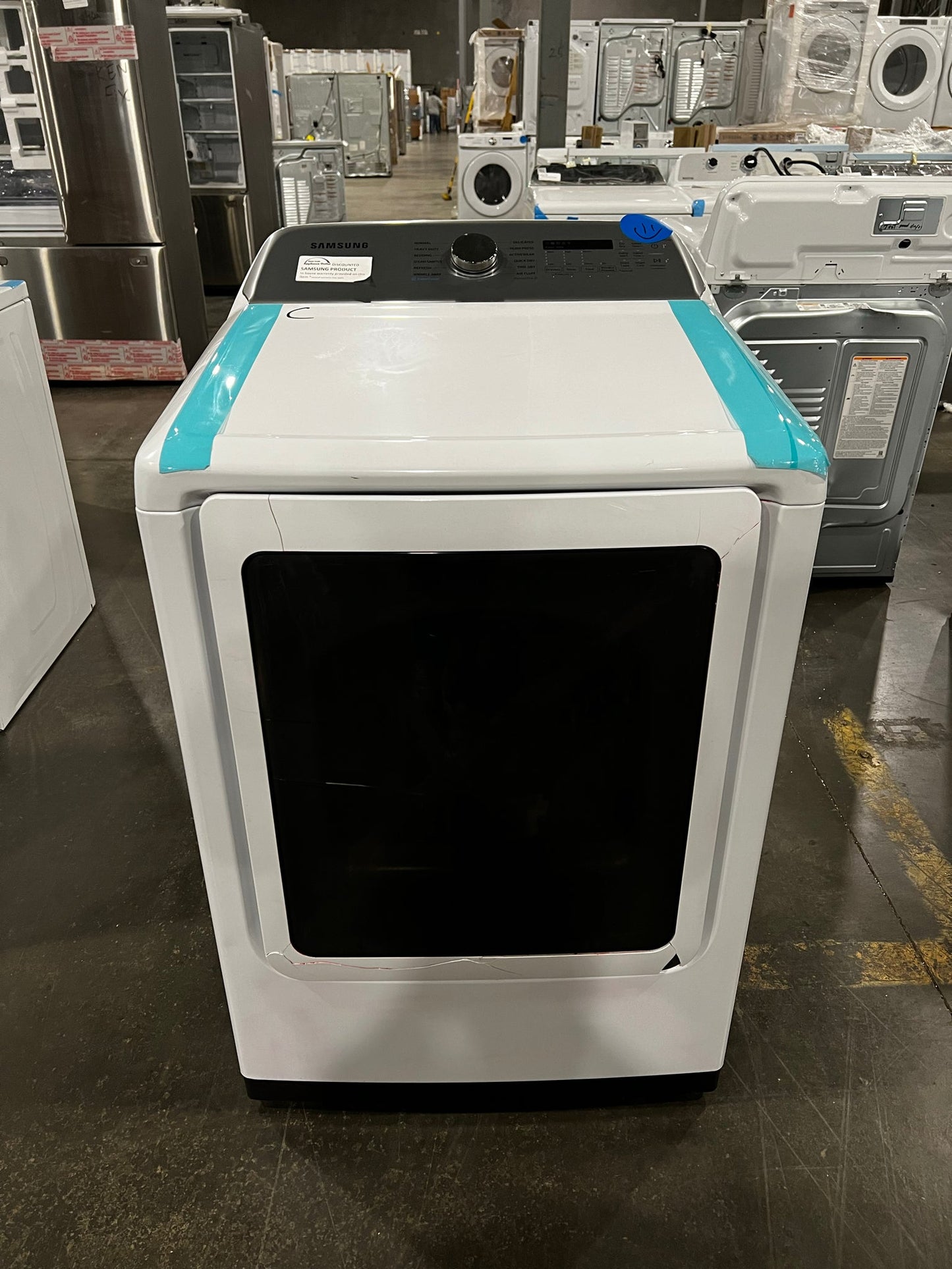 Samsung 7.4 cu. ft. Electric Dryer with Steam Sanitize+ in White (DVE50R5400W)