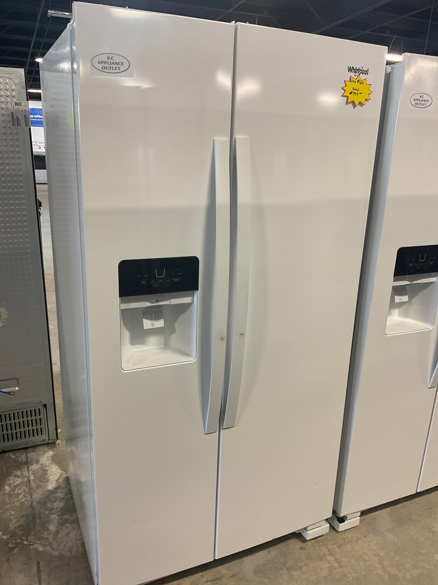 Whirlpool 36-inch Wide Side-by-Side Refrigerator - 25 cu. ft. WRS325SDH(Z/W/B/V)