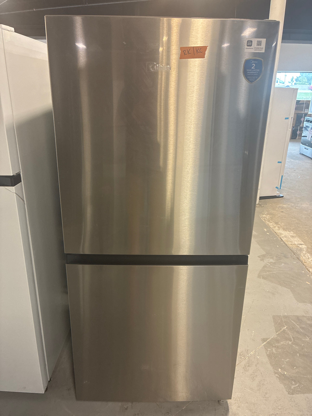 Midea - MRU21C7BST 20 Cu. Ft. Stainless 3-Way Convertible Smart Refrigerator / Freezer - Stainless Steel