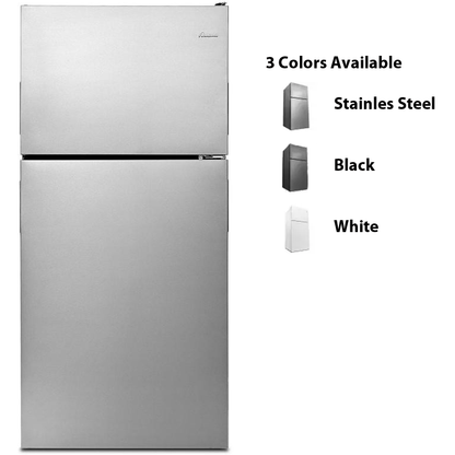 Amana - 18 Cu. Ft. Top-Freezer Refrigerator - ART318FFD(W/B/S)
