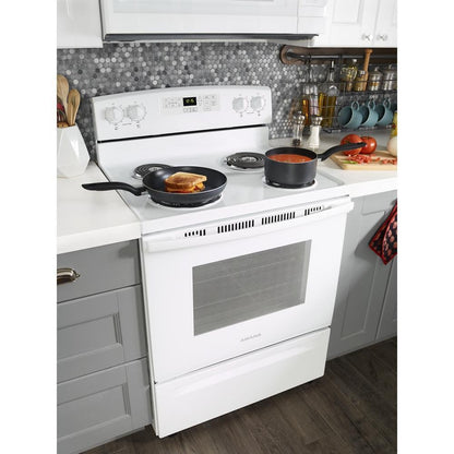 Amana ACR4503SFW 30 Inch Freestanding Electric Range with 4 Coil Elements, 4.8 Cu. Ft. Oven Capacity: White